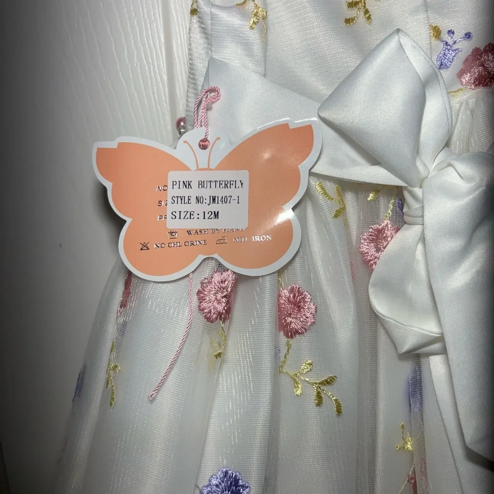 Pink Butterfly toddler dress 12 months